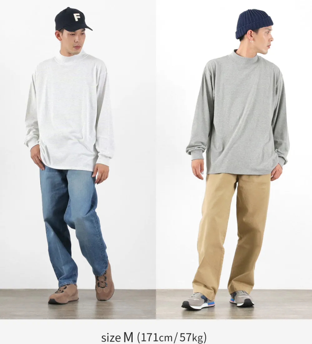 MOC T T-Shirts^/ Mock Neck L/S Tee