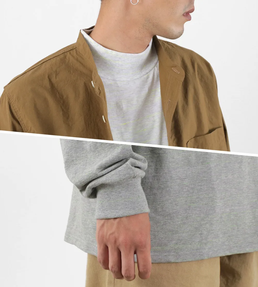 MOC T T-Shirts^/ Mock Neck L/S Tee