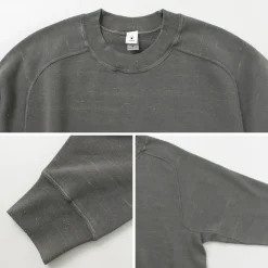 MOC T Sweatshirts^/ Neon Script Loopwheel Overdyed Raglan Long Sleeve Sweatshirt