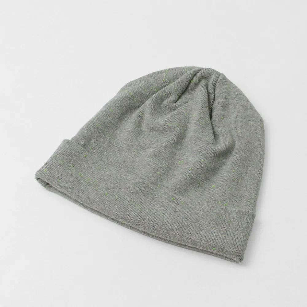 MOC T Hats^/ NEON SCRIPT REGULAR WEIGHT KNIT CAP gray