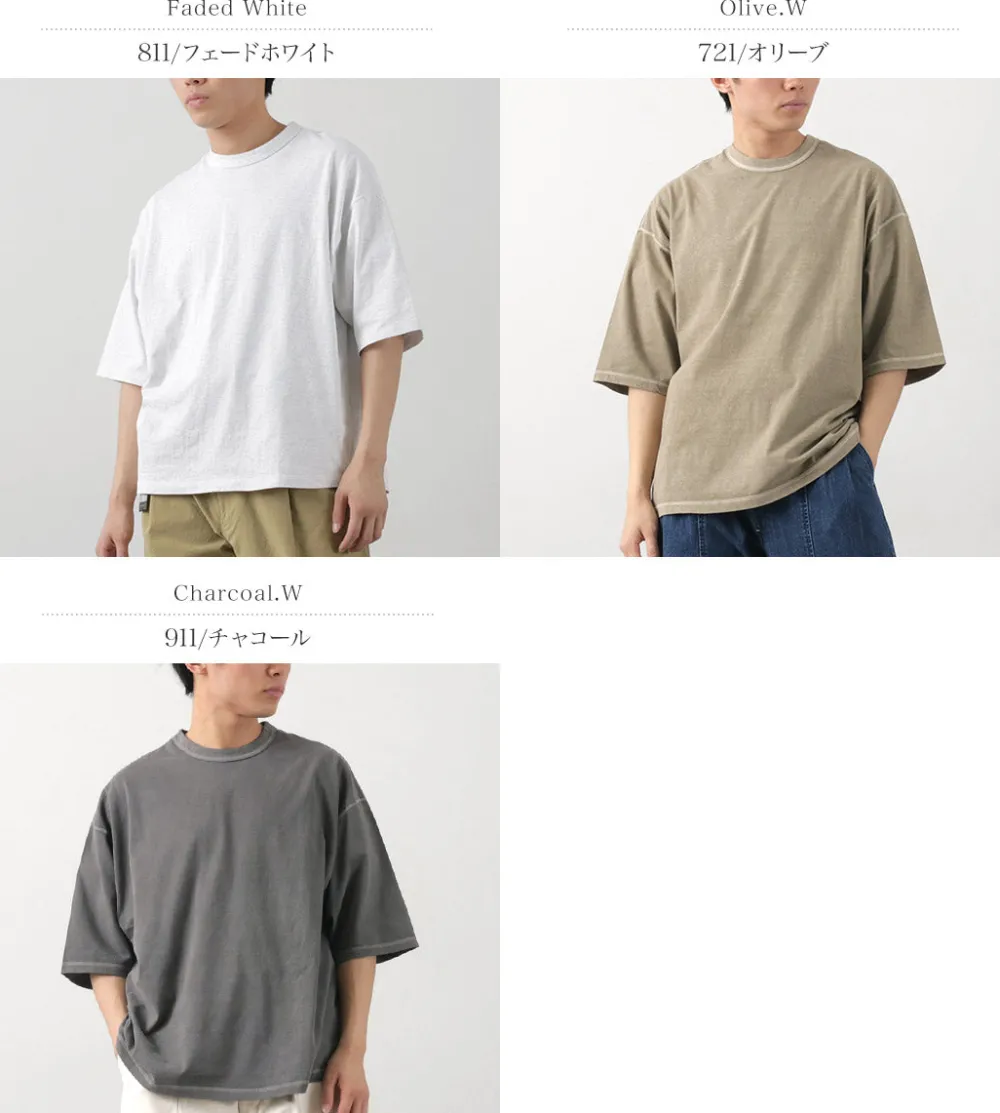 MOC T T-Shirts^/ Overdyed Crew Neck Big Tee