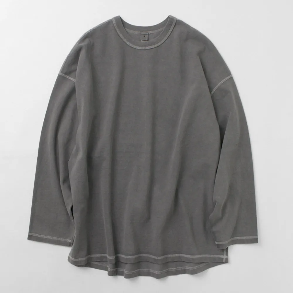MOC T T-Shirts^/ Plating Jersey Crew Neck Long Sleeve Big Tee