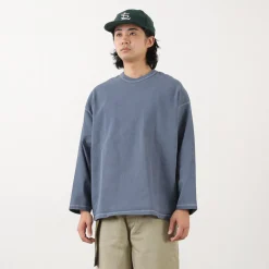 MOC T T-Shirts^/ Plating Jersey Crew Neck Long Sleeve Big Tee