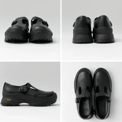 MOLLE SHOES Leather Shoes & Boots^/ Free Rock T-Strap Leather Shoes black