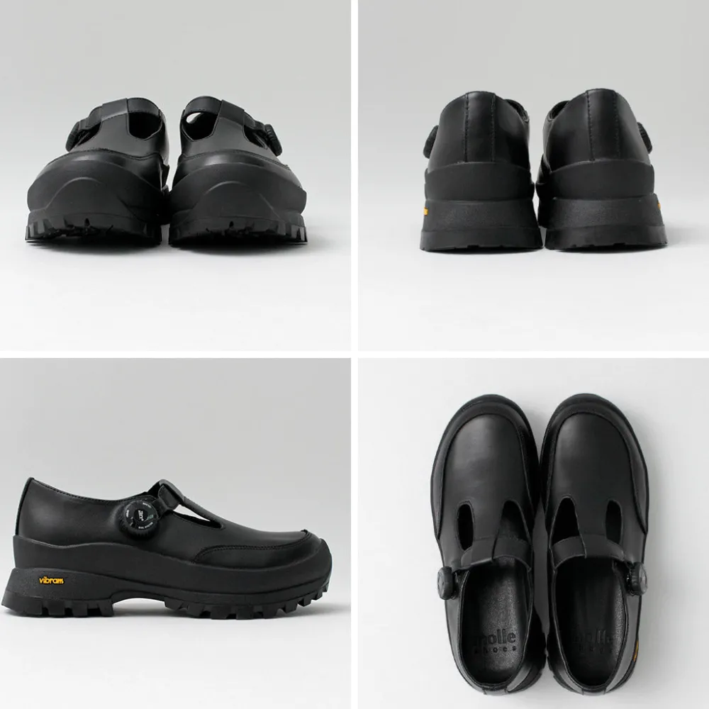 MOLLE SHOES Leather Shoes & Boots^/ Free Rock T-Strap Leather Shoes black