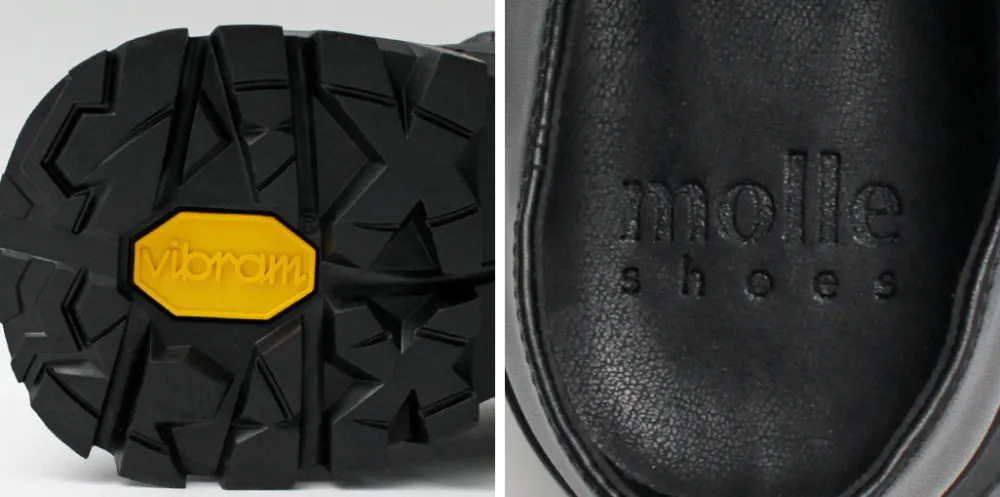 MOLLE SHOES Leather Shoes & Boots^/ Free Rock T-Strap Leather Shoes black