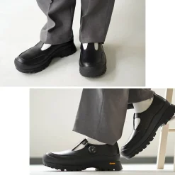 MOLLE SHOES Leather Shoes & Boots^/ Free Rock T-Strap Leather Shoes black
