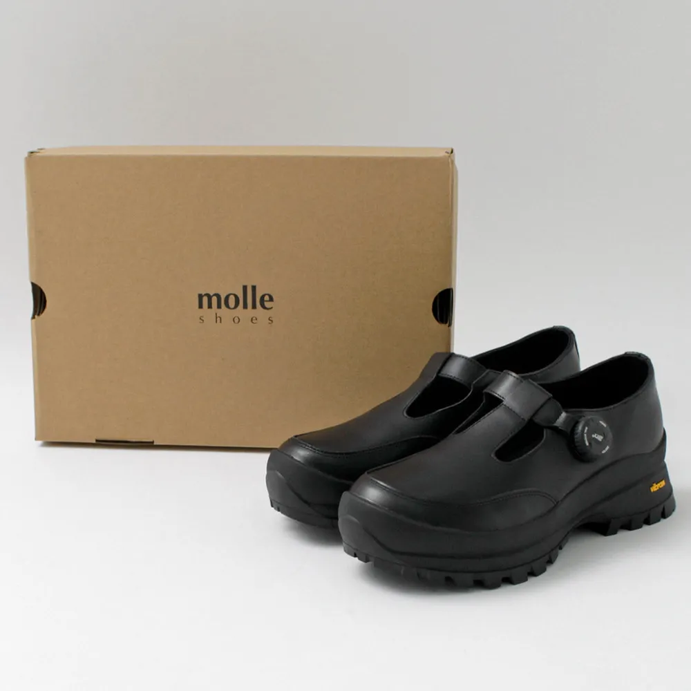 MOLLE SHOES Leather Shoes & Boots^/ Free Rock T-Strap Leather Shoes black