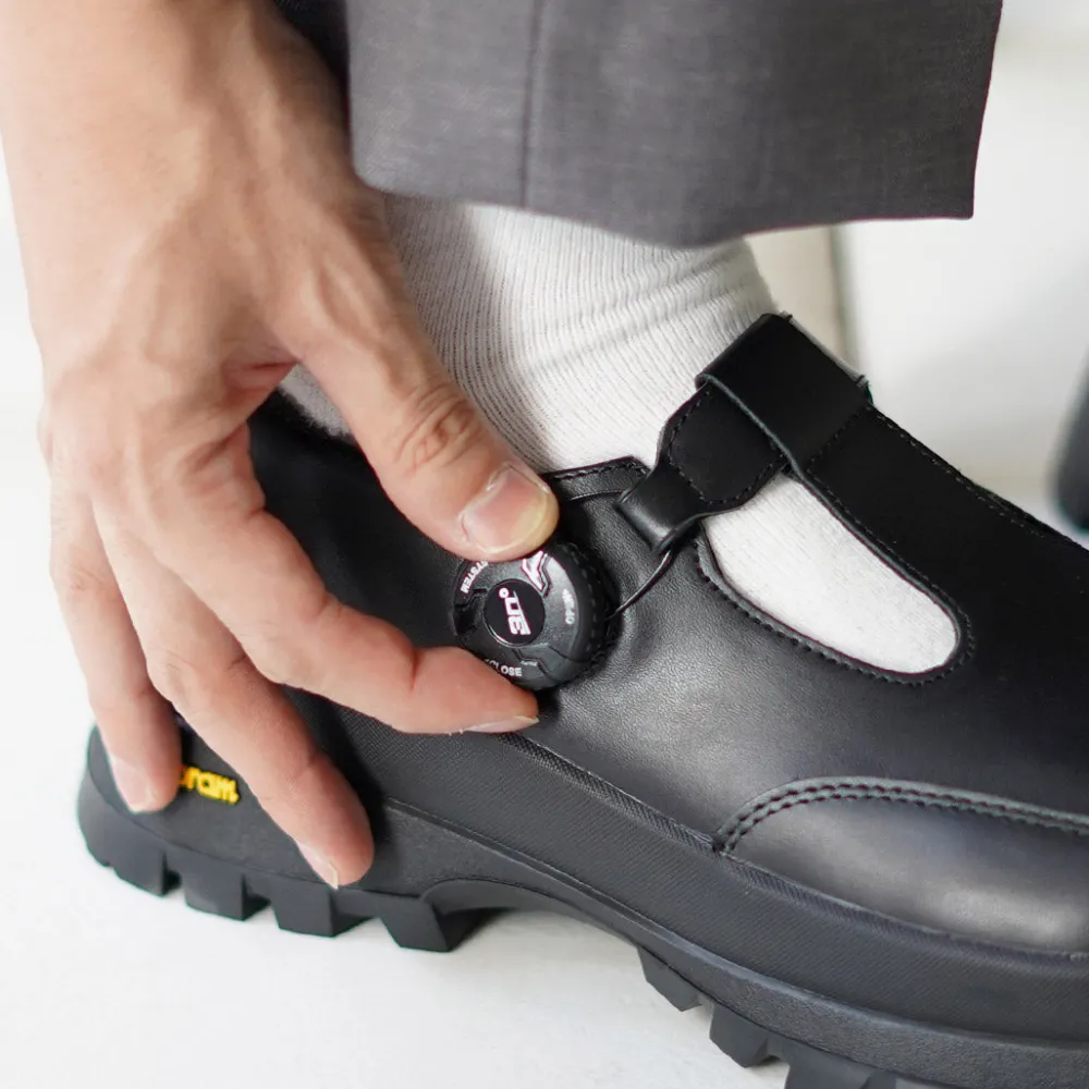 MOLLE SHOES Leather Shoes & Boots^/ Free Rock T-Strap Leather Shoes black