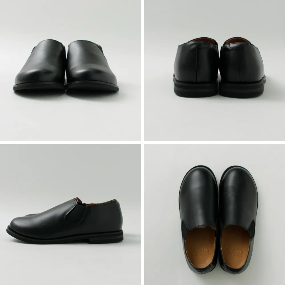 MOLLE SHOES Leather Shoes & Boots^/ Short Side Gore Leather Shoes black