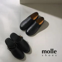 MOLLE SHOES Leather Shoes & Boots^/ Short Side Gore Leather Shoes black