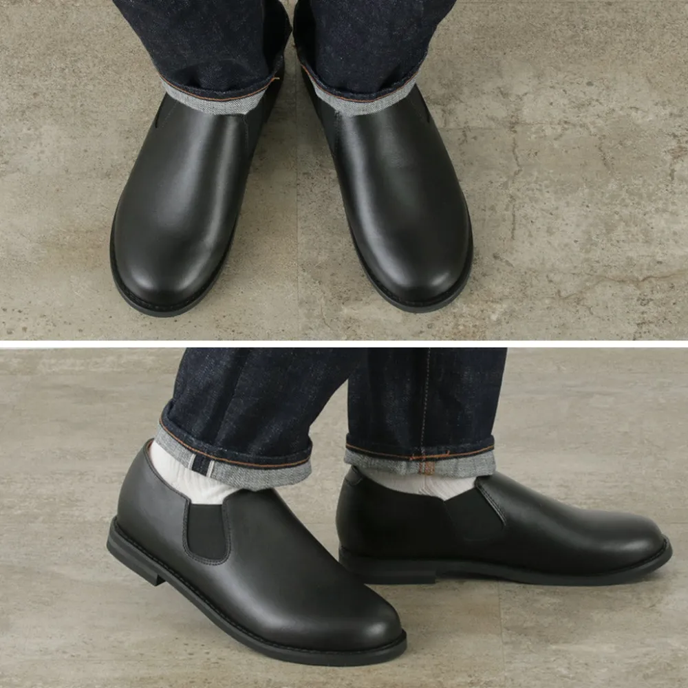 MOLLE SHOES Leather Shoes & Boots^/ Short Side Gore Leather Shoes black