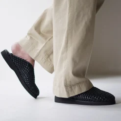 MOLLE SHOES Sandals^/ Woven Leather Crog Sandals