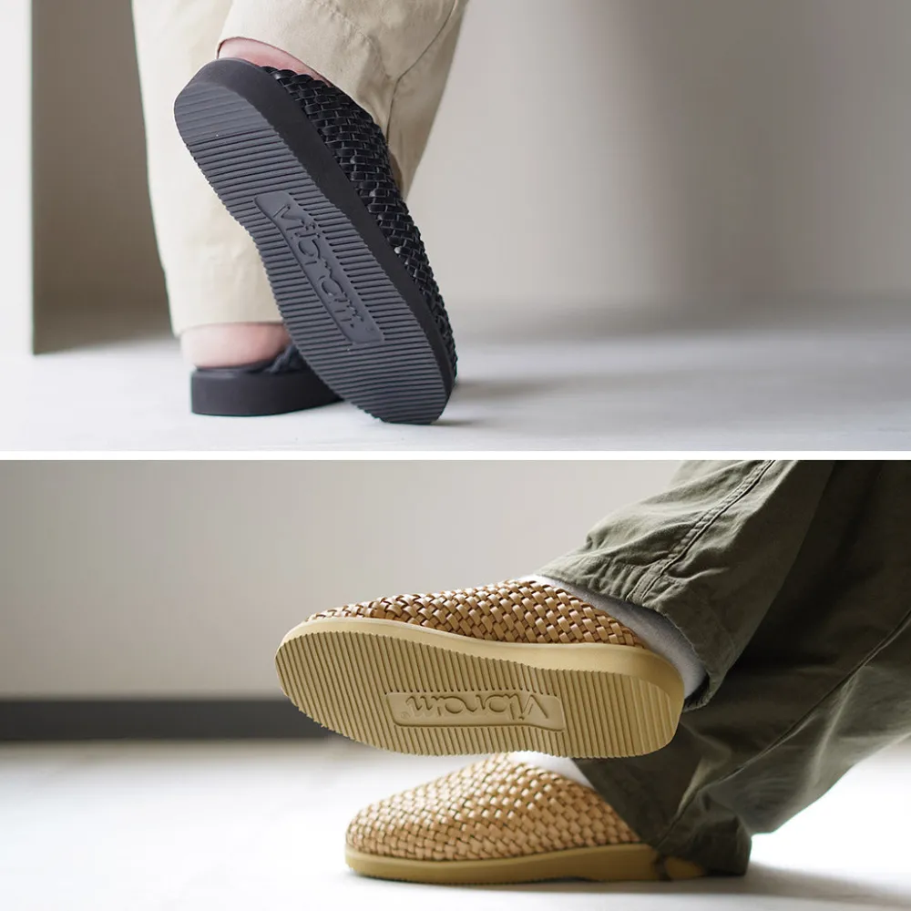 MOLLE SHOES Sandals^/ Woven Leather Crog Sandals