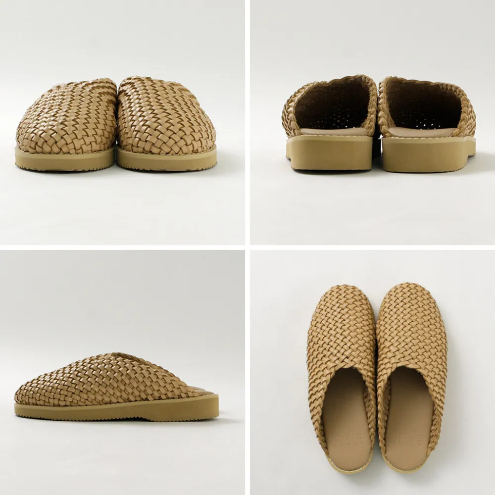 MOLLE SHOES Sandals^/ Woven Leather Crog Sandals
