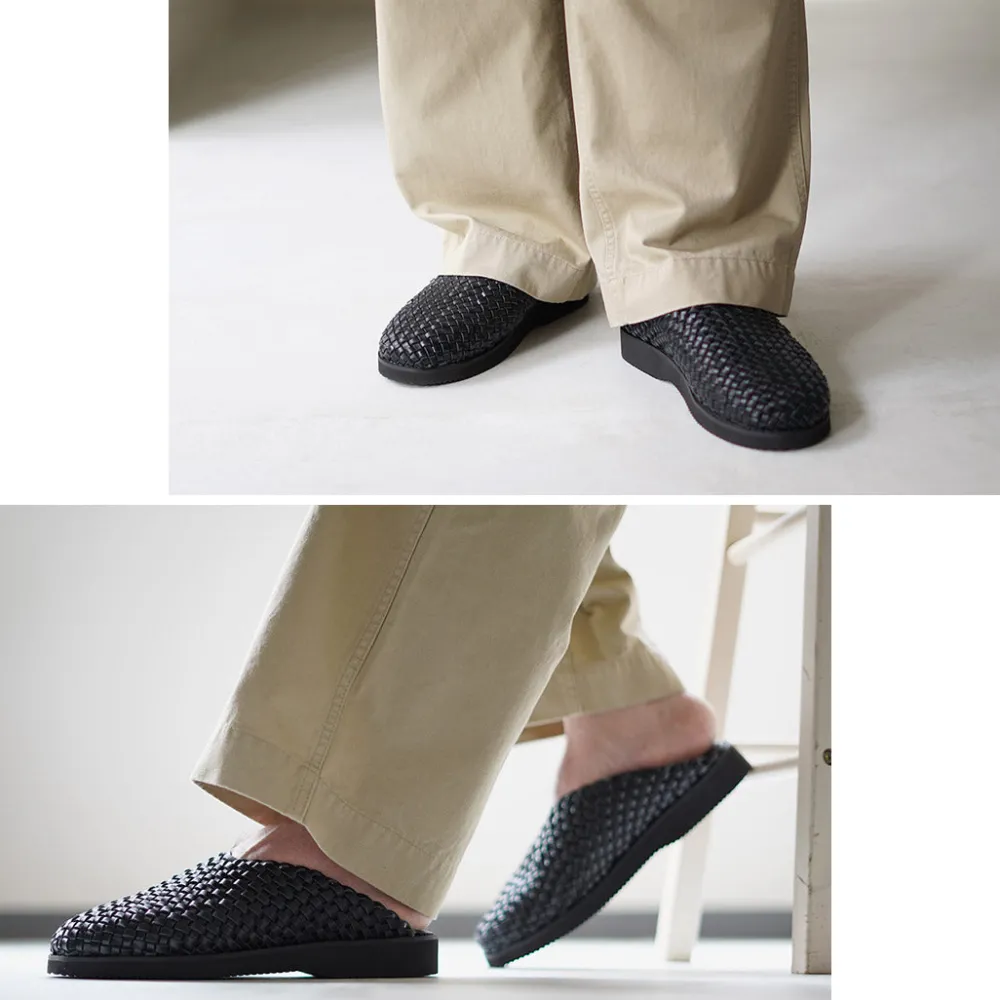 MOLLE SHOES Sandals^/ Woven Leather Crog Sandals