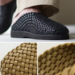 MOLLE SHOES Sandals^/ Woven Leather Crog Sandals