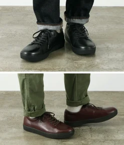 MOONSTAR Leather Shoes & Boots^/ Leather Court Sneakers