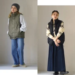 NANGA Down Wear^/ Aurora Tex Stand Collar Down Vest