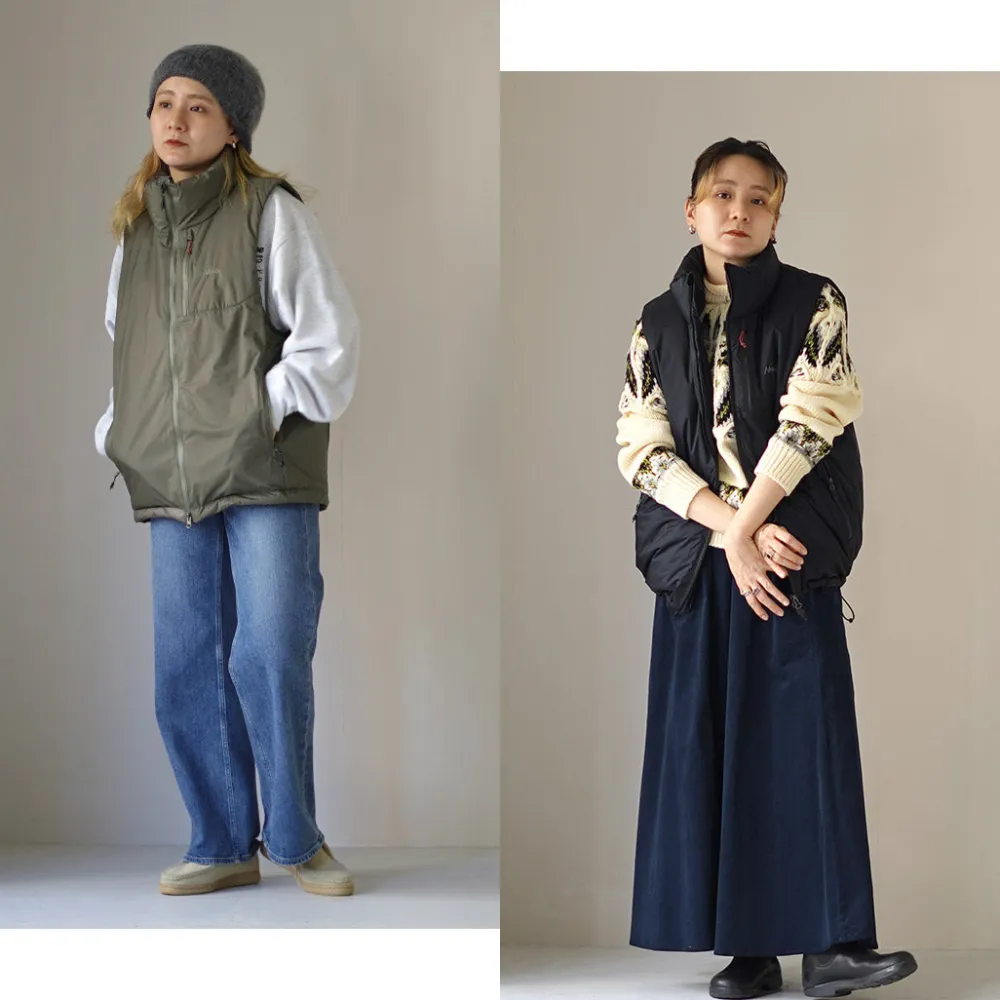 NANGA Down Wear^/ Aurora Tex Stand Collar Down Vest
