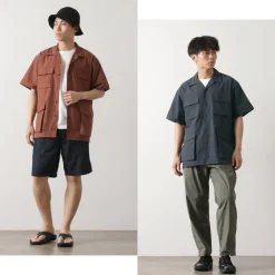 NANGA Shirts^/ Dot Air Utility pocket Short Sleeve Shirt
