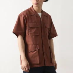 NANGA Shirts^/ Dot Air Utility pocket Short Sleeve Shirt