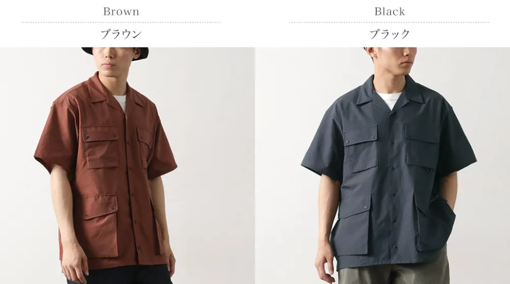 NANGA Shirts^/ Dot Air Utility pocket Short Sleeve Shirt