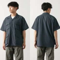 NANGA Shirts^/ Dot Air Utility pocket Short Sleeve Shirt