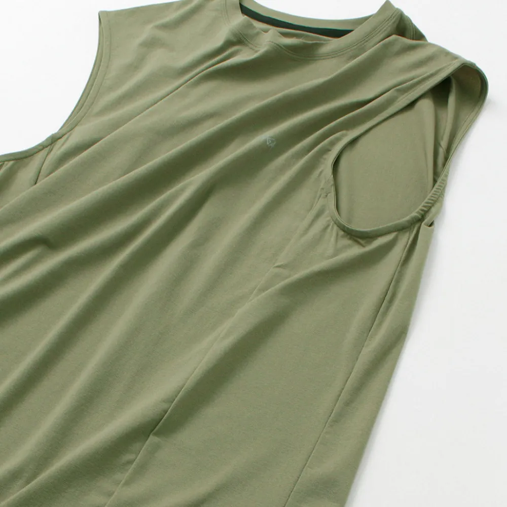 NANGA T-Shirts^/ Dry base layer no sleeve tee