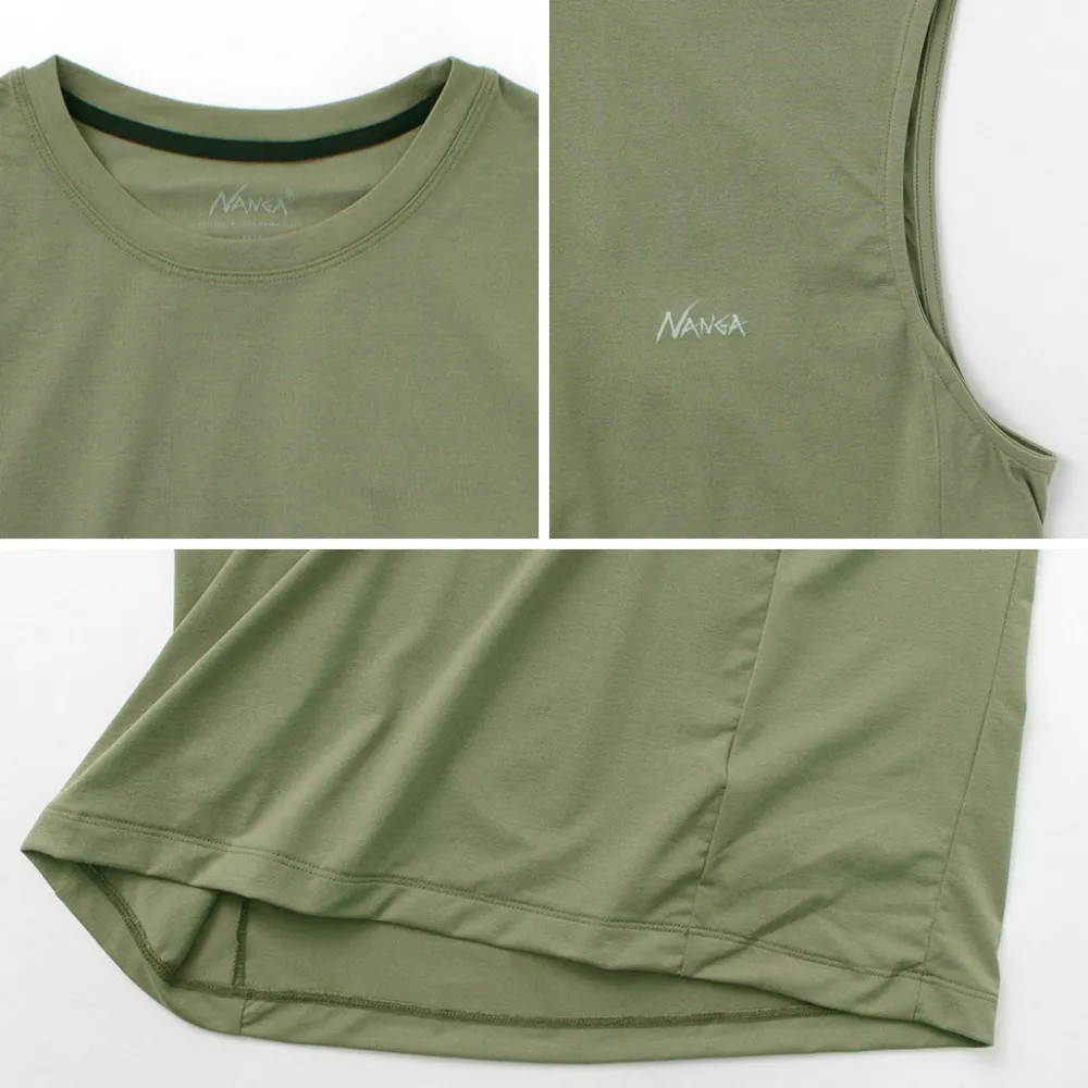 NANGA T-Shirts^/ Dry base layer no sleeve tee