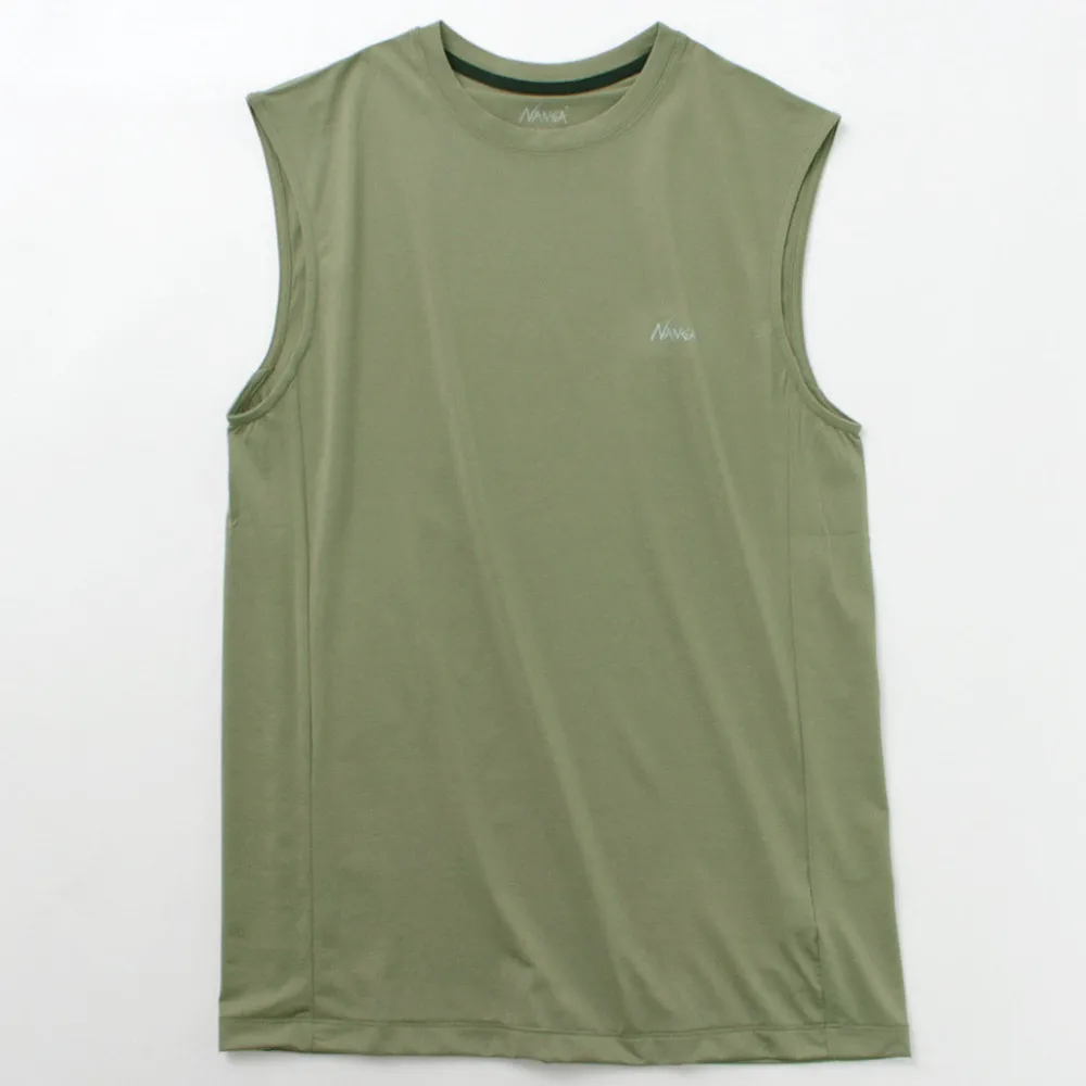 NANGA T-Shirts^/ Dry base layer no sleeve tee