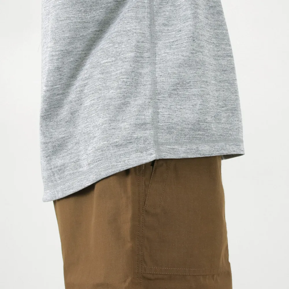 NANGA T-Shirts^/ Dry Mix Frame Logo Tee
