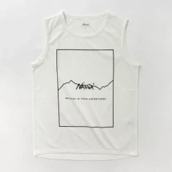 NANGA T-Shirts^/ Dry mix frame logo tank top T-shirt
