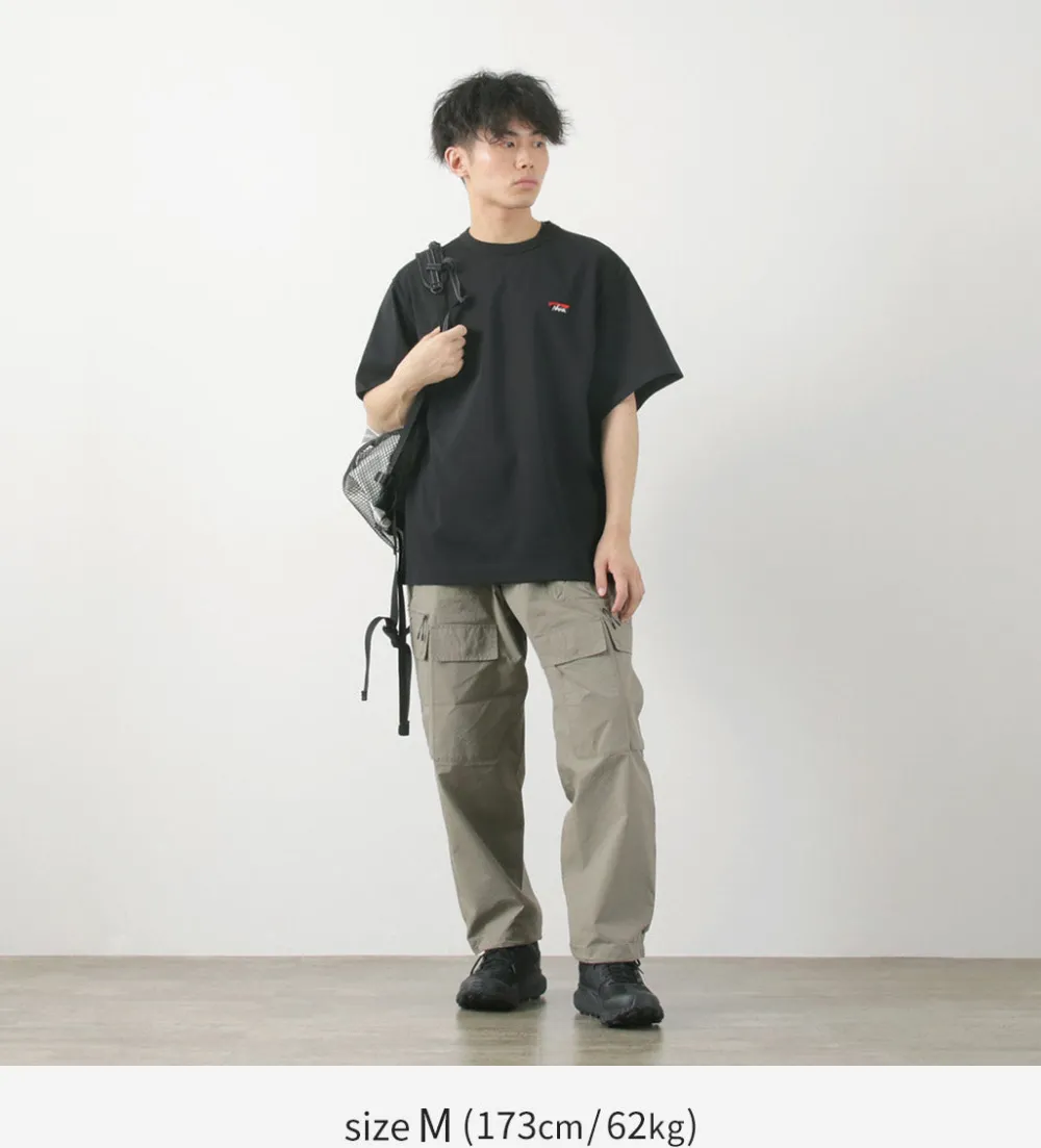 NANGA T-Shirts^/ Eco Hybrid Box Logo Embroidery T-Shirt