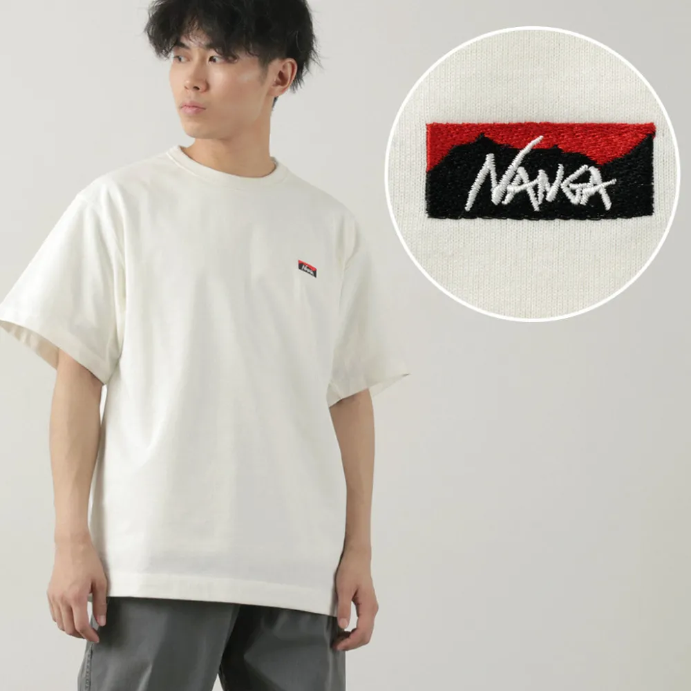 NANGA T-Shirts^/ Eco Hybrid Box Logo Embroidery T-Shirt