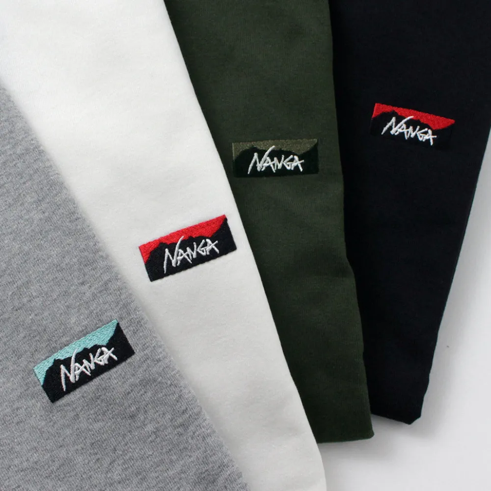 NANGA T-Shirts^/ Eco Hybrid Box Logo Embroidery Long Sleeve T-Shirt