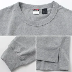 NANGA T-Shirts^/ Eco Hybrid Box Logo Embroidery Long Sleeve T-Shirt