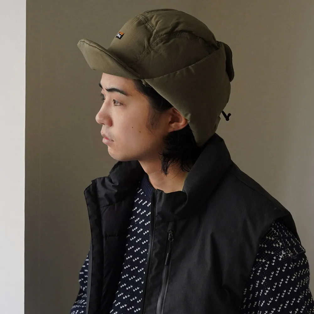 NANGA Hats^/ Fire-resistant Ripstop Down Earflap Cap