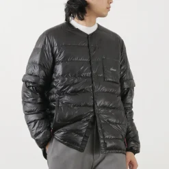 NANGA Down Wear^/ Inner Down Cardigan Detachable Sleeve