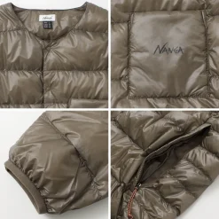 NANGA Down Wear^/ Inner Down Cardigan Detachable Sleeve
