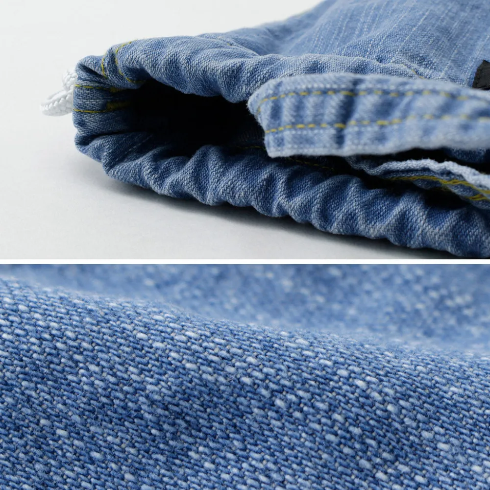 NAPRON Tote Bags^/ 8oz Bleached Denim Patient Bag Small 5L lightblue