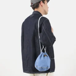 NAPRON Tote Bags^/ 8oz Bleached Denim Patient Bag Small 5L lightblue