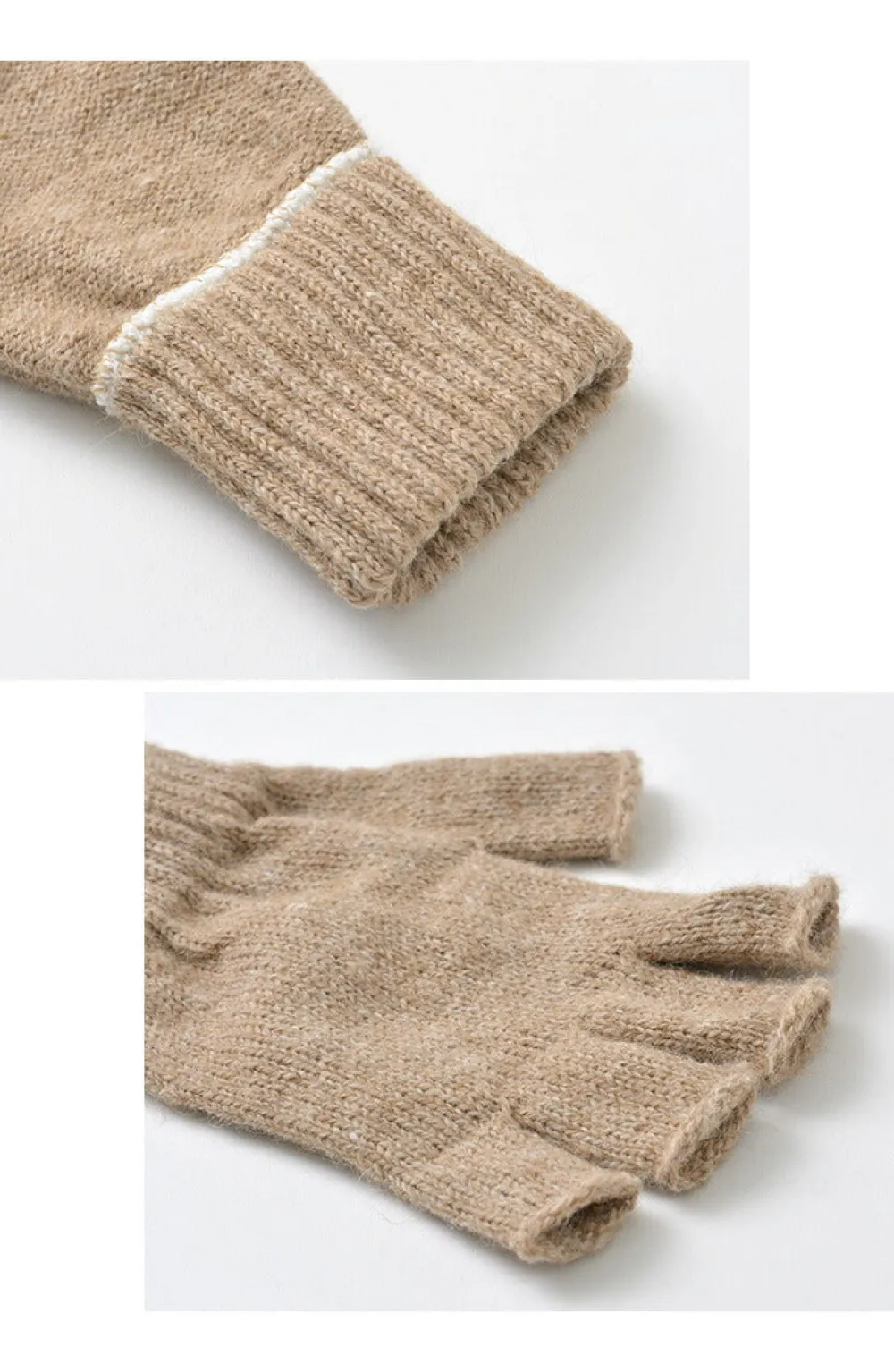 NEAFP Gloves^/ Alpaca fingerless knitted glove