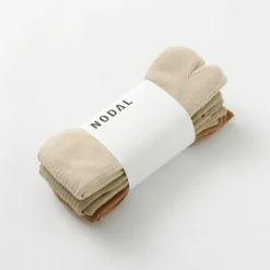 NODAL Socks^/ Organic Cotton 3 Pack Crew Socks natural