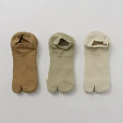 NODAL Socks^/ Organic cotton 3-pack ankle socks natural
