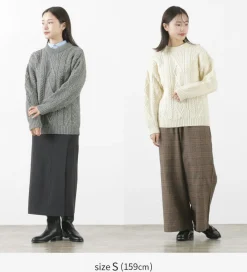 OLD DERBY KNITWEAR Knits^/ Aran Crew Pullover