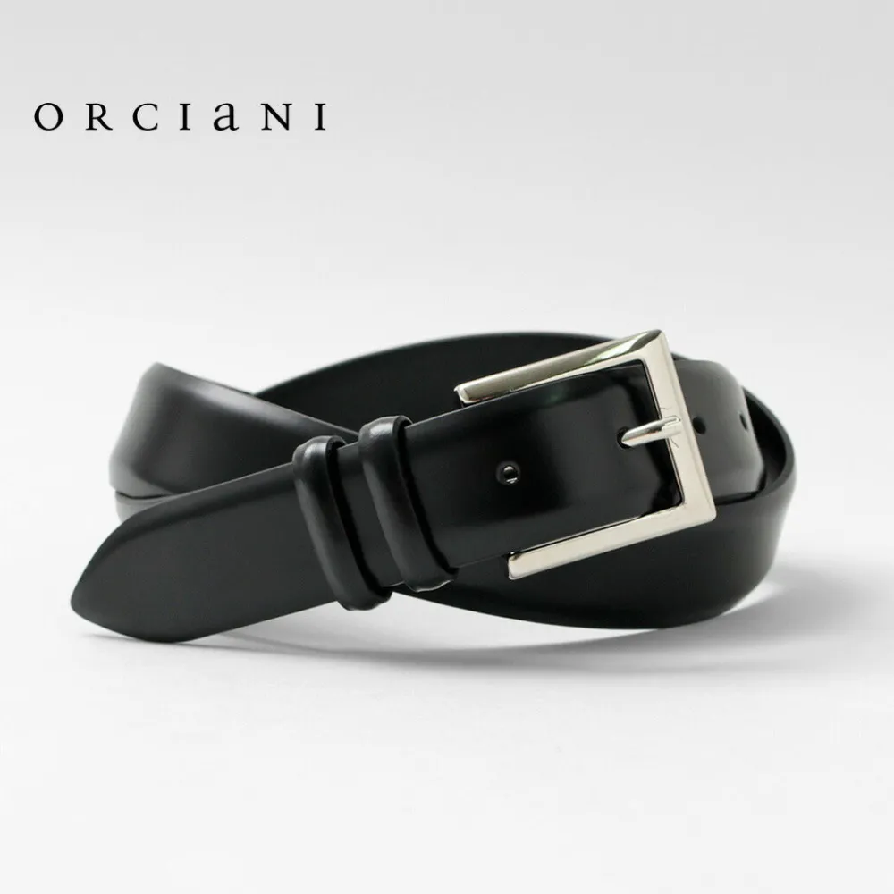 ORCIANI Belts^/ Calf Classic Leather Belt black