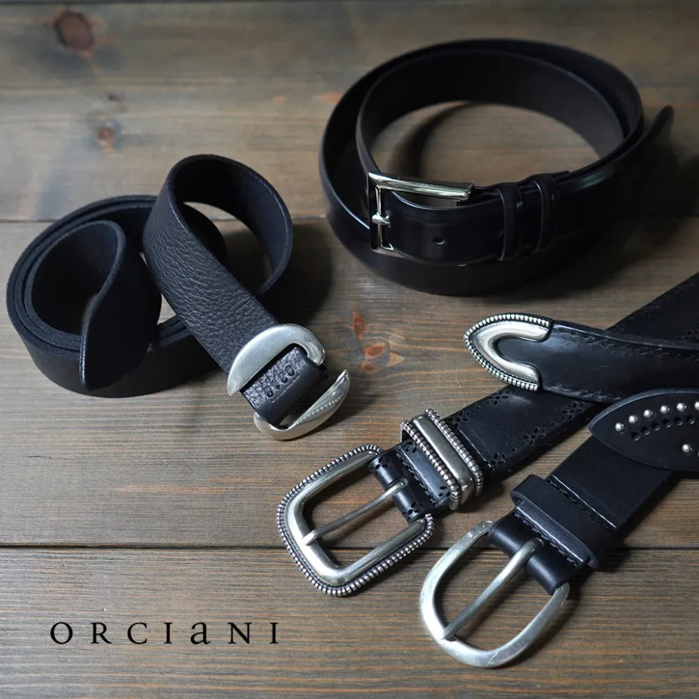 ORCIANI Belts^/ Hunting Double Suede and Leather Belt S-Buckle
