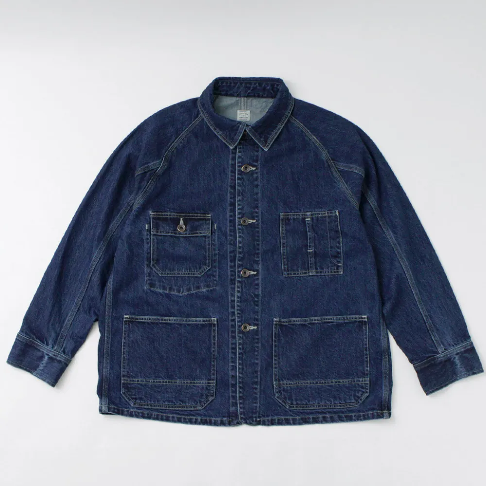 ORDINARY FITS Jackets^/ Denim Coverall Jacket Used indigo