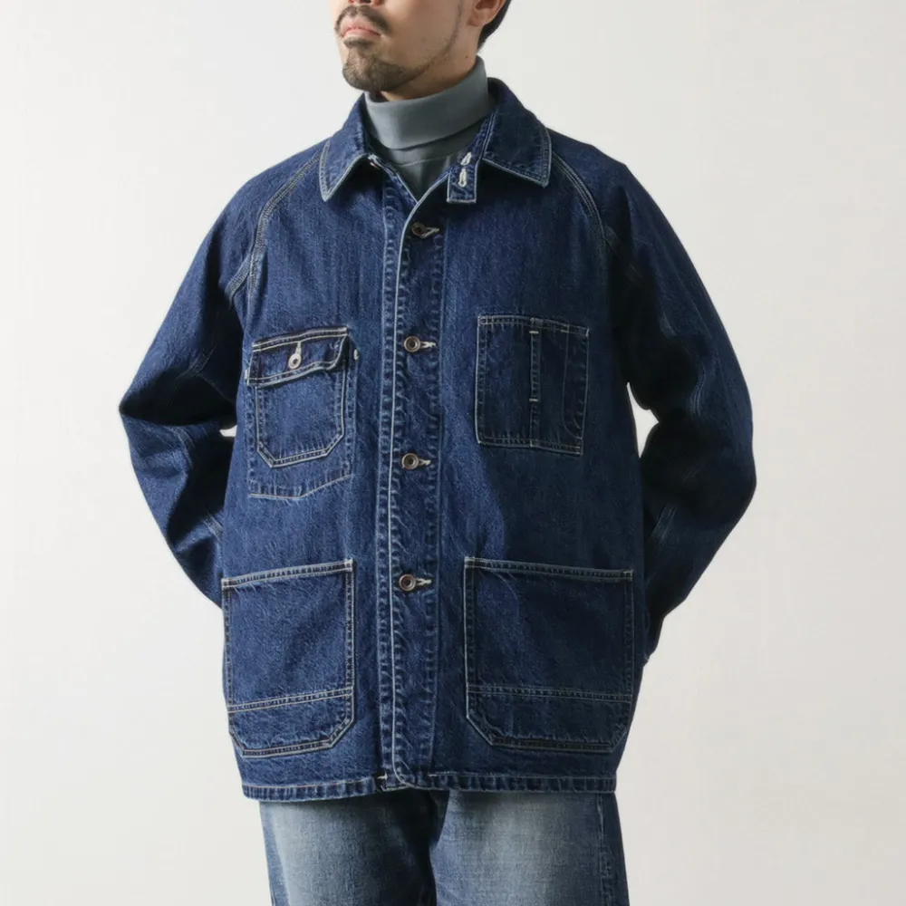 ORDINARY FITS Jackets^/ Denim Coverall Jacket Used indigo